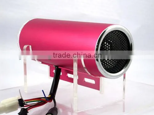USB SD card radio fm voice motorcycle alarm with 5inch