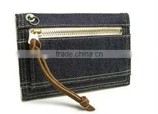 2016 light blue jean wallet for men