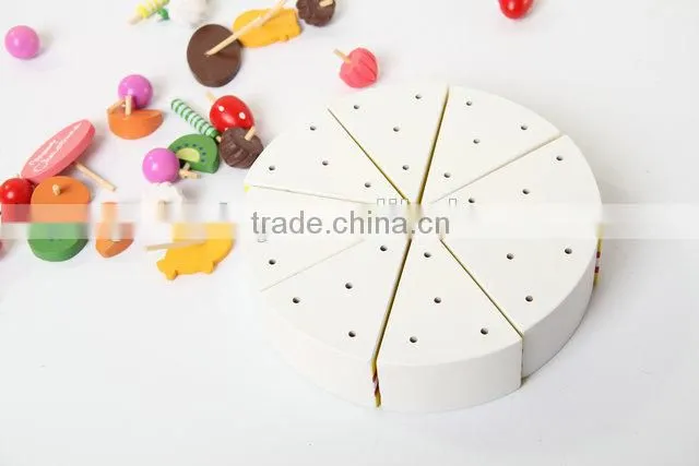 Kids wood baby cake toy kitchen