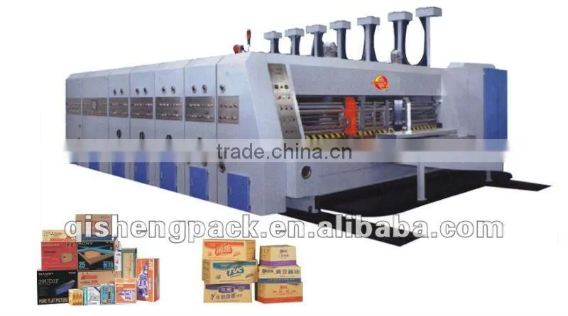 Automatic 6 color flexo printing slotting machine