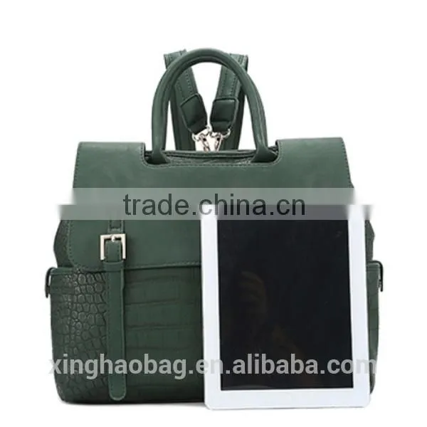 2015 The most popular trendy bag famous designer bag Crocodile leather backpack