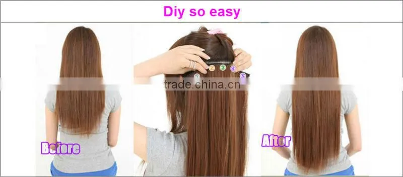 hot sell new design excellent quality cheap 8"-30"tight curly hair clip in extensions