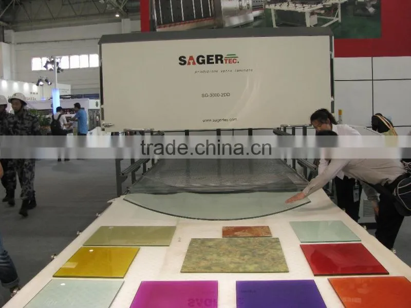 2 floor laminating machine for float glass processing