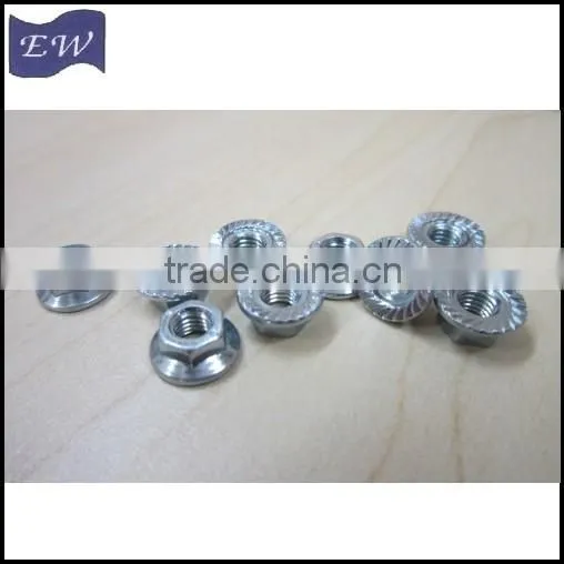 m5 flange nut with/without serration(DIN6923)