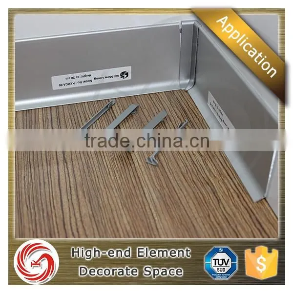 Laminate flooring tile trim aluminum cabinet skirting board for kitchen