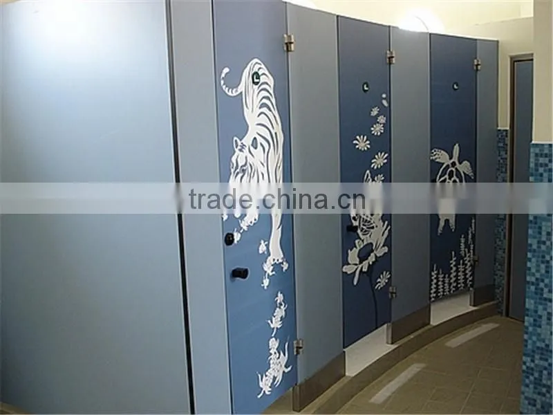 12mm thick waterproof hpl toilet partition panel