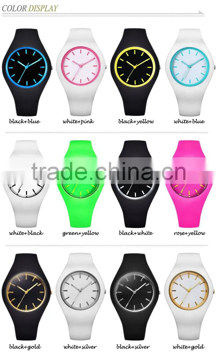 2015 japan quartz movt silicone band watch new products in alibaba