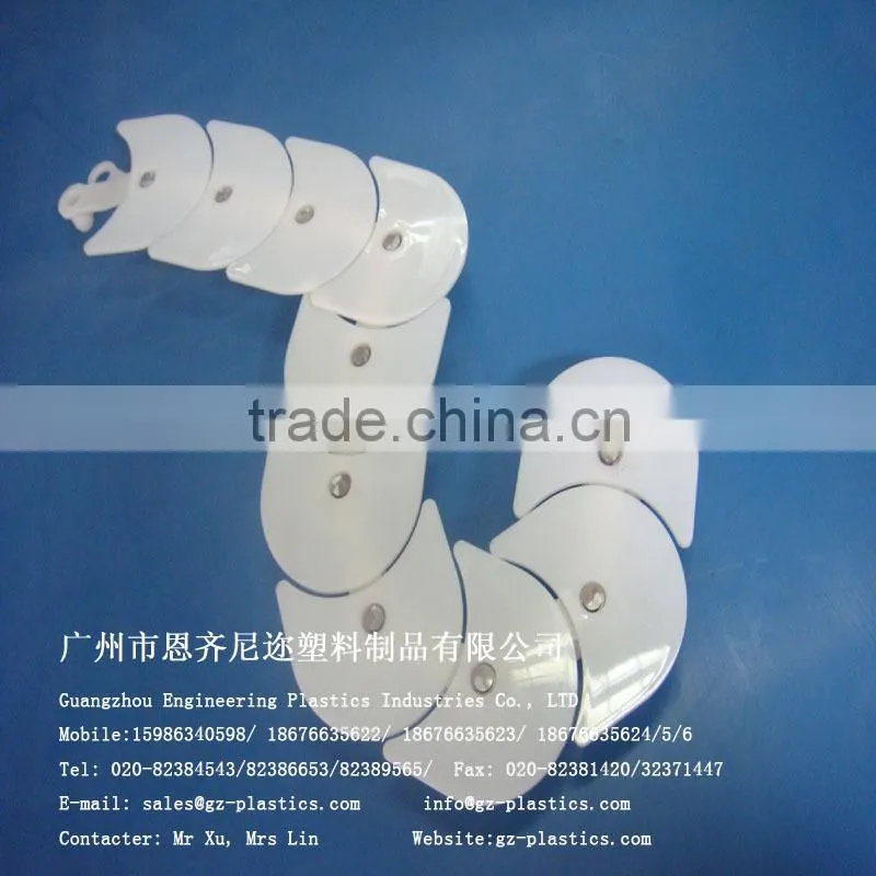 Food grade Plastic polyamide Nylon HDPE Polyethylene delrin POM sushi conveyor chain factory