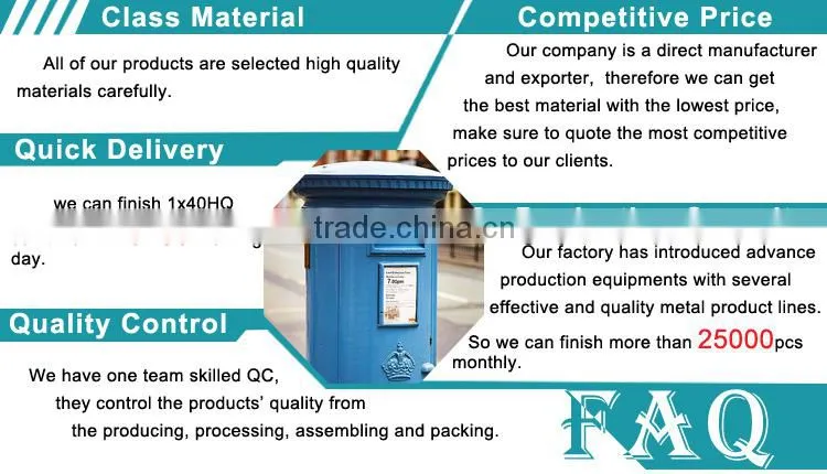 Excellent Material New Design has Paper Barrel Large Mailbox
