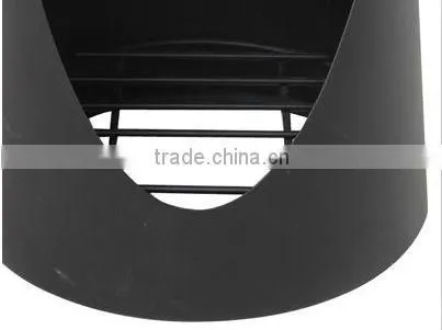 Outdoor Steel fireplace chimney with rust color