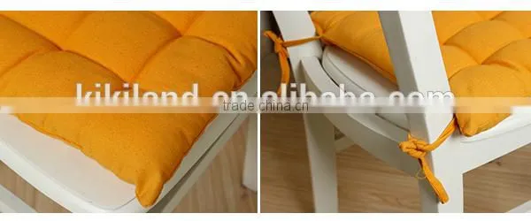 2015 Top New Style Seat pad Lemon Yellow Color 100% cotton chair pad