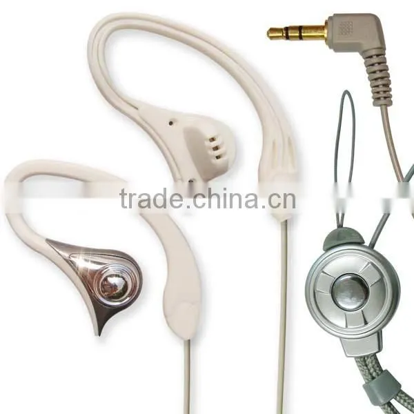 2014 hot selling new stylish earhook earphone headphone headset for mp3 mp4 pc computer