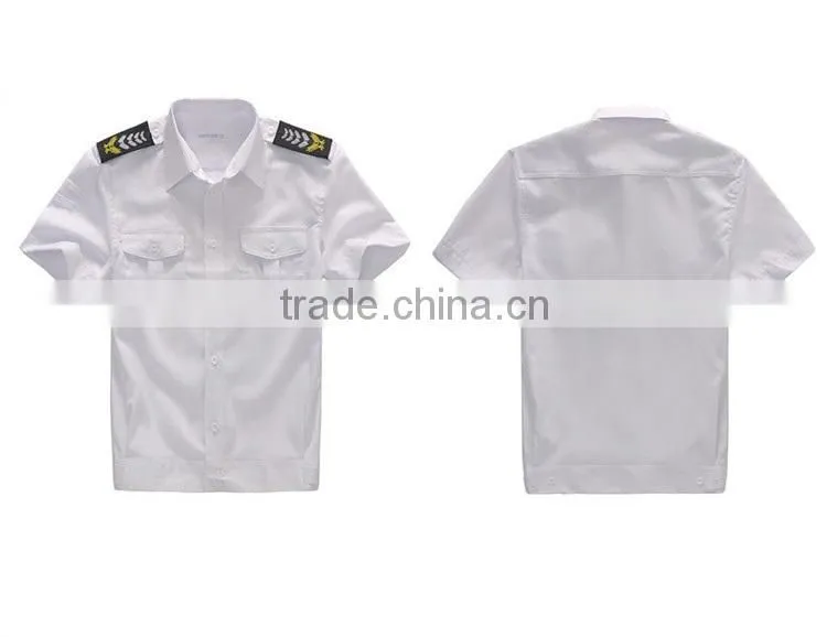 Summer wear security guard uniforms white shirts