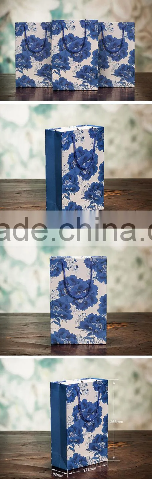 2015 custom printing cheap brown kraft paper bag in Xiamen