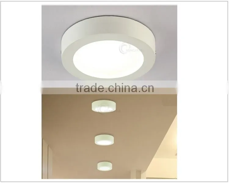 factory sale round surface mounted led panel light surface mounted 6w led light panel 2x2