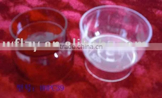 transparent clear plastic tealight holder