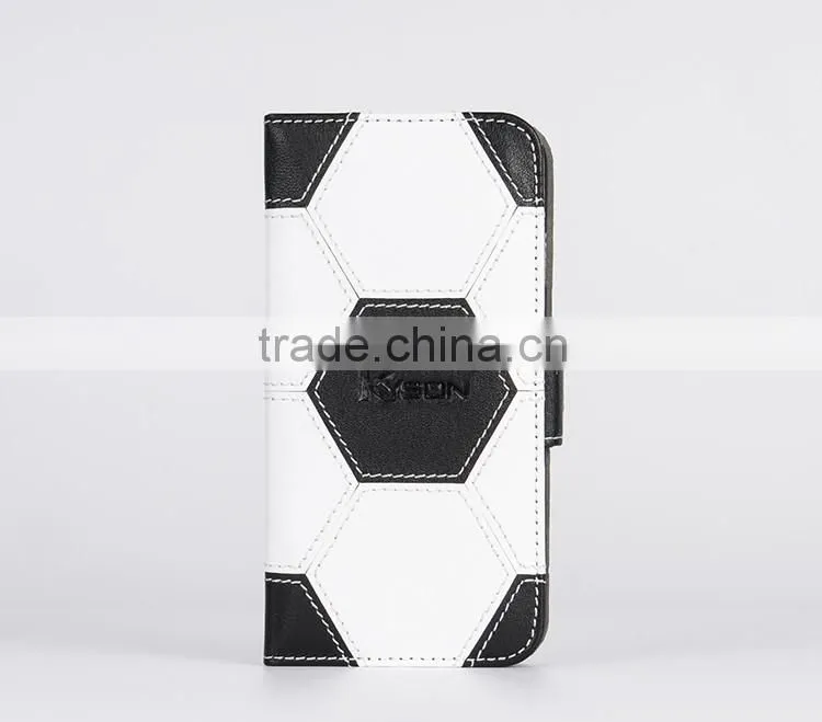 Football style hot selling mobile leather case cover for iphone6s plus