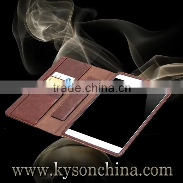 Brown real leather protective case for Apple iPad mini2 retina