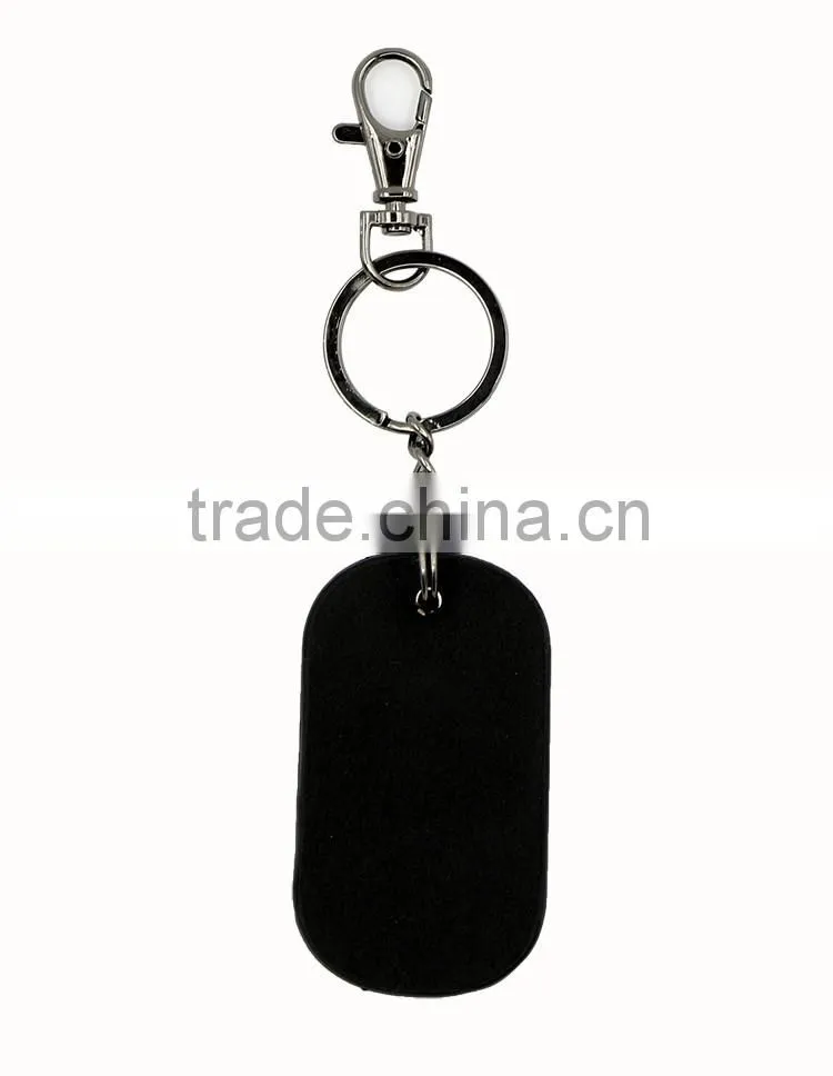 2016 new gift word genuine leather key chain metal car key chain
