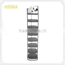 7 tiers metal black indoor deco portable shoe racks