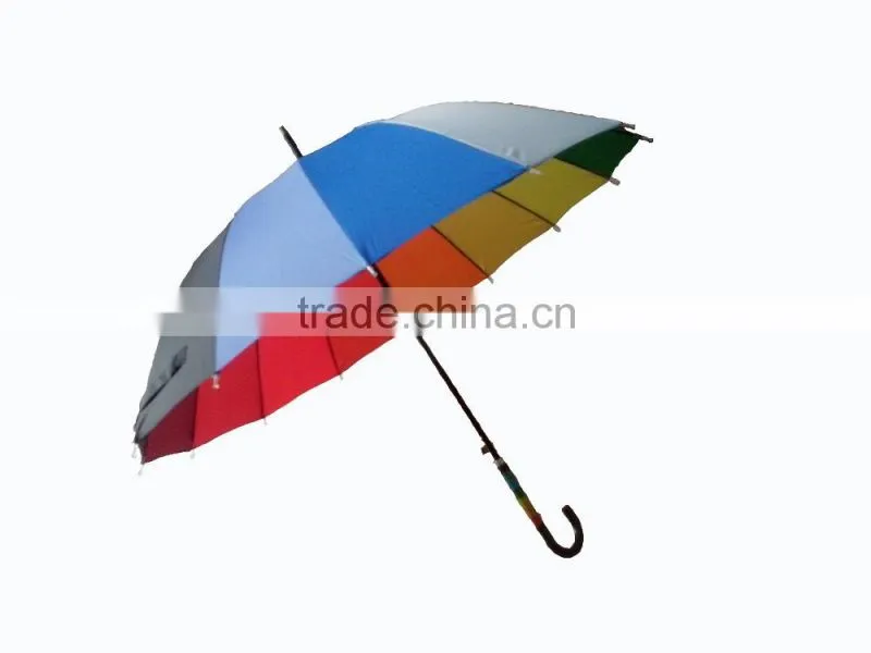 14colors promotional rainbow mini golf straight couple umbrella
