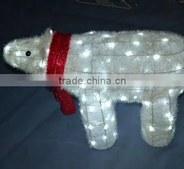 High:55CM 100LED 3d acrylic motif bear with light