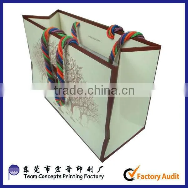 cheap brown kraft shopping paper bag from china