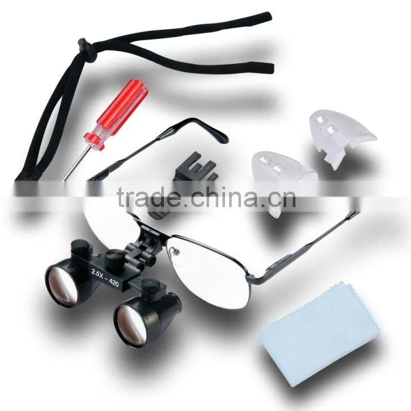 2.5x Magnifier Galilean Dentistry Frame Medical Surgical Dental Loupes