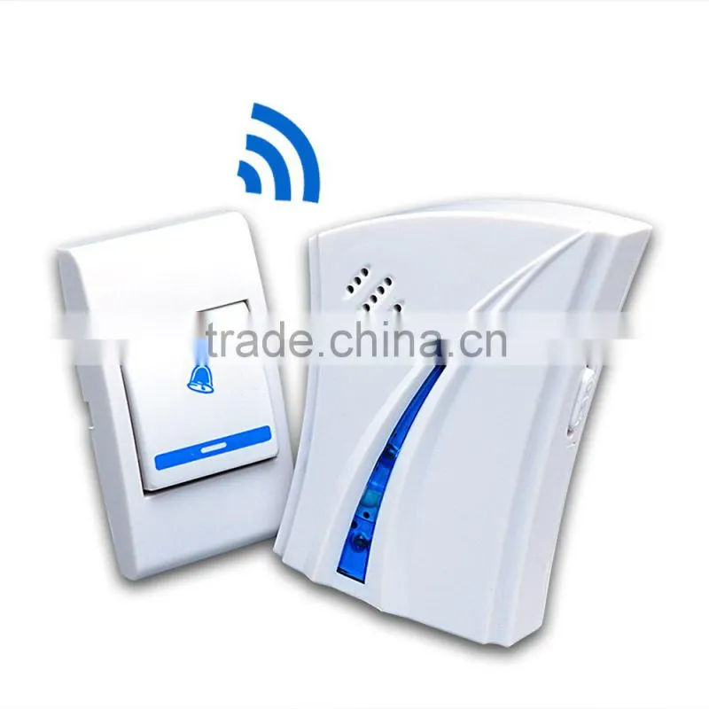 Door Bell 36 songs Wireless 80m Home Remote Control Chime Flashing LED Doorbell