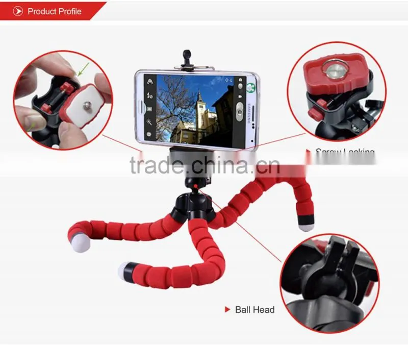 Kingjoy Flexible soft foam EVA tripod for cellphone/digital SLR camera ,Iphone,Android,samsung KT-600
