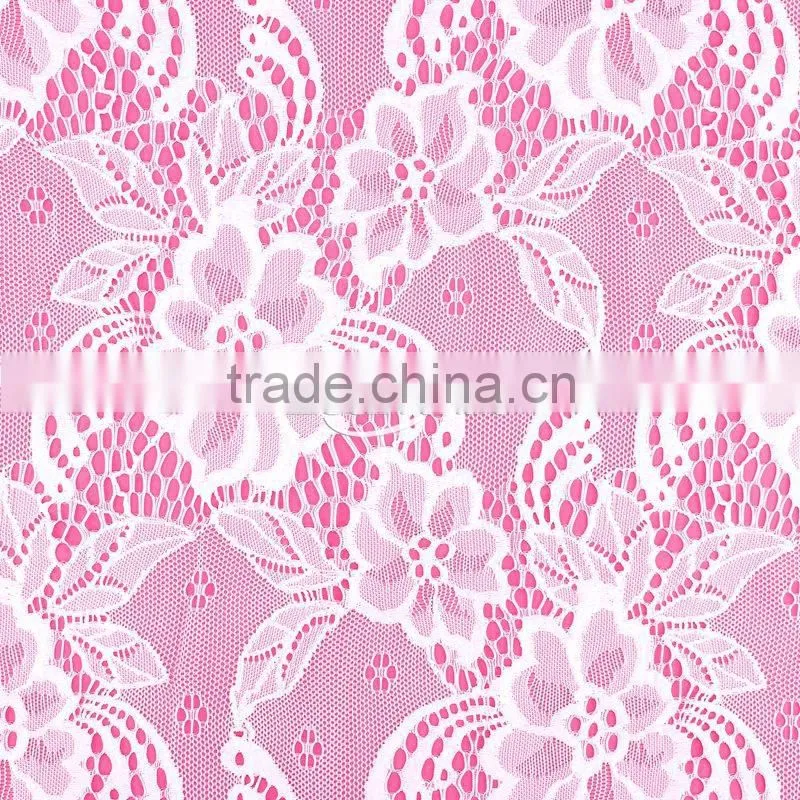 China Dress Making Bridal Floral Lace Fabric Wholesale