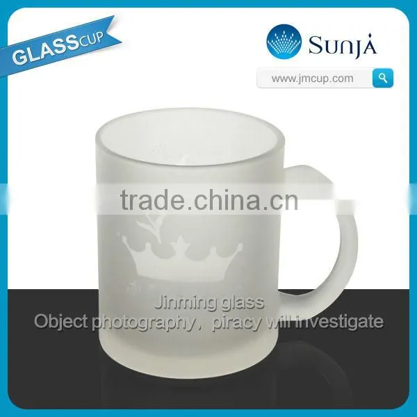 SH170 promotional frosty coffee glass mug iced coffe cup glass