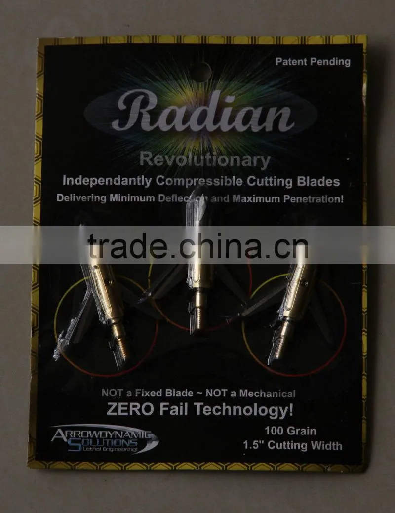 Arrow dynamic Solutions New Radian 100 Grain Broadheads,Good Quality