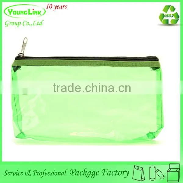 Clear plastic pvc waterproof makeup cosmetic bag for promotion