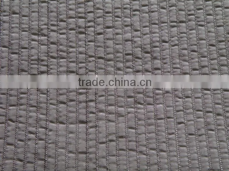 Winter thermal padding cotton stripe quilted embroidery fabric