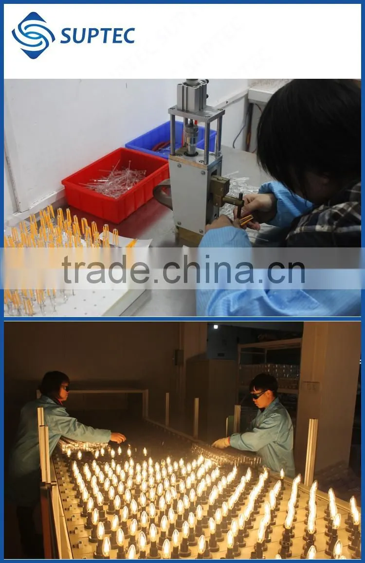 FREE SAMPLE Alibaba China E26 E27 B22 E12 E14 Dimmable LED Filament Bulb C35 LED Candle Light 2W 4W 6W 120V 230V 12V 24V