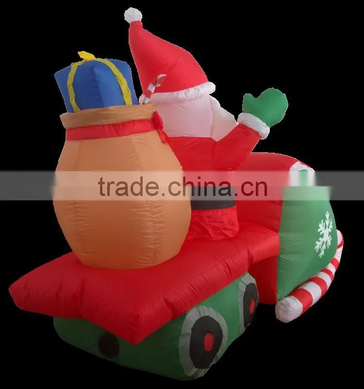 DJ-XT-02 Santa Sack Driving Snowmobile Christmas Airblown Inflatable