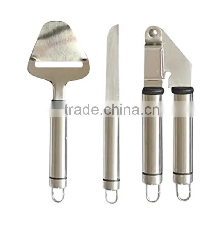 set of 3 bottle opener whisk cheese knife kitchen gadget set