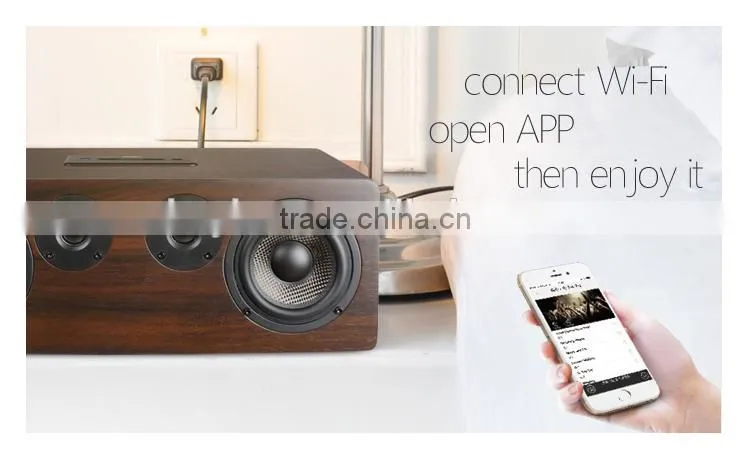 Home theatre Music wooden box Stereo HiFi wifi airplay speaker
