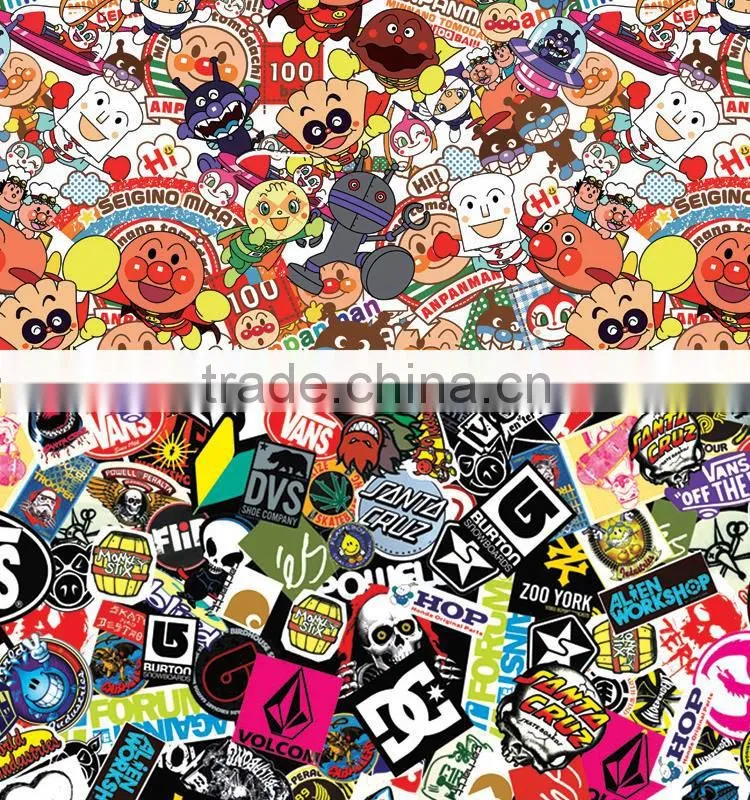 HD-055 High Quality Printing Sticker Bomb Car Body Sticker Paper