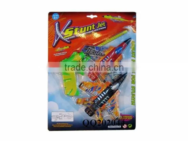 Plastic fun shooting plane toy