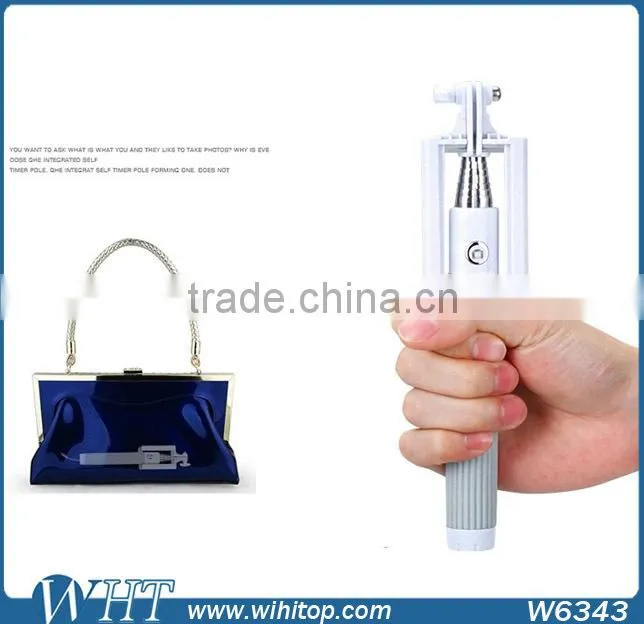 Wholesale Folding Wire Portable Selfie Stick for Smartphone