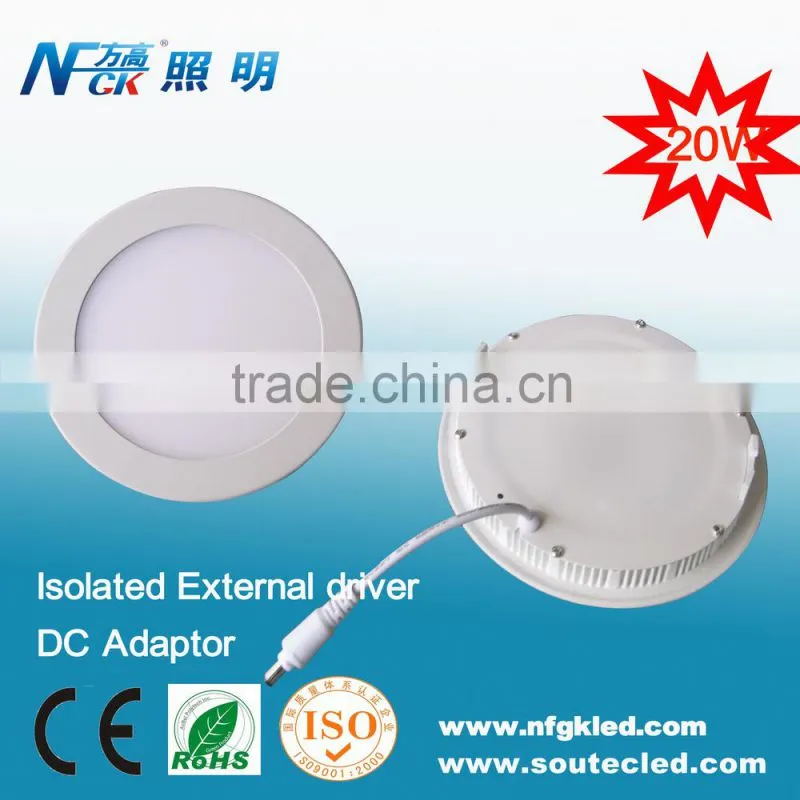Top sell SMD2835 20W Recessed LED Ceiling Panel Light