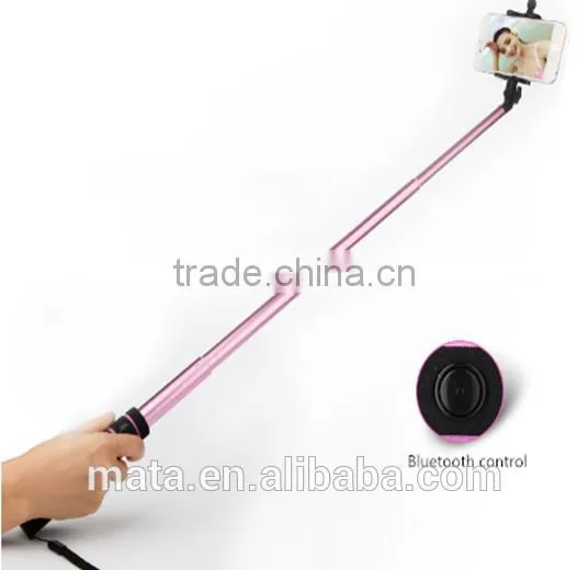 Mini Handheld Monopod Selfie Stick With Bluetooth Shutter Button