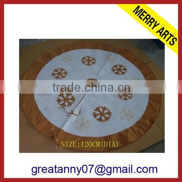 futian market yiwu china cheap green christmas sequin tree skirt