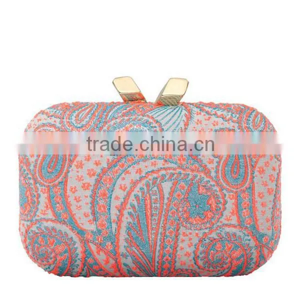 EV1132 Vintage style box clutch ladies party bags evening party bag