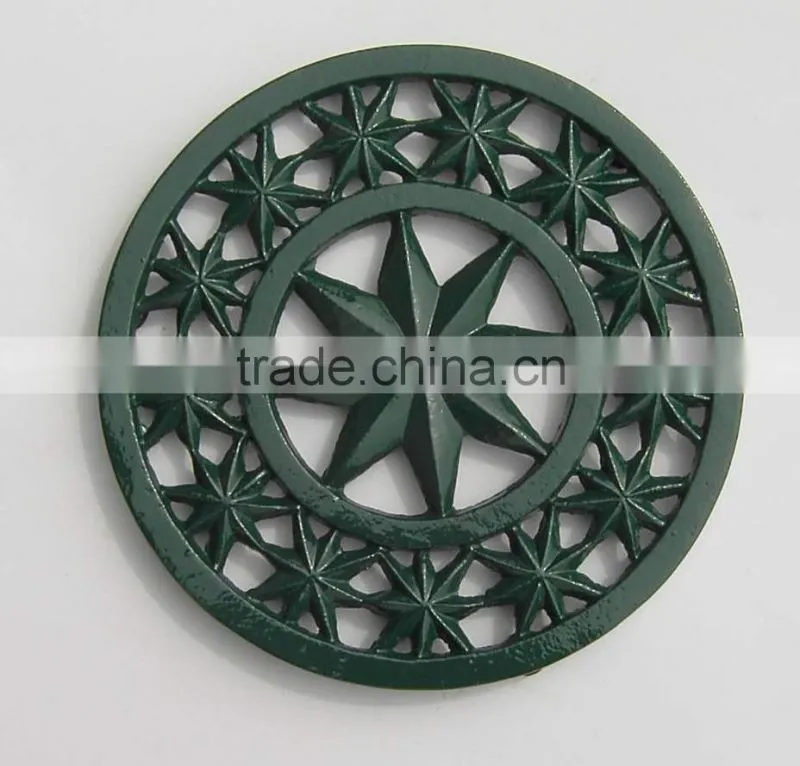 cast iron decorative coaster