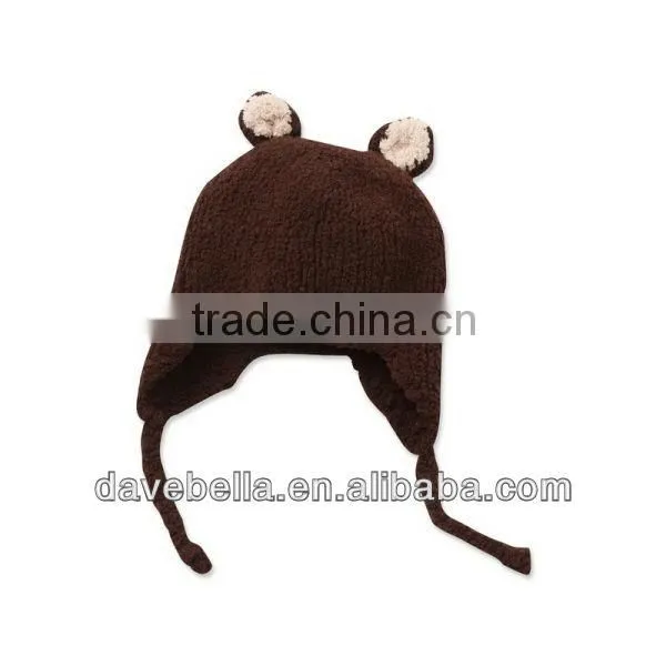 DB315-N dave bella autumn winter baby hat caps newborn hat baby earflat caps