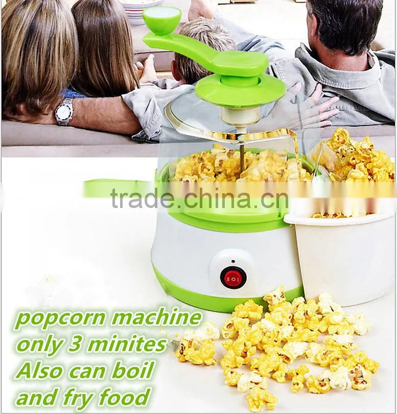 Household popcorn machine , multifuctional popcorn machine can pop corn, boil egg, fry egg and meat only USD11.9