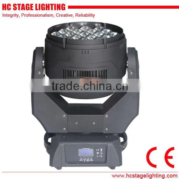 2015 hot promotion 19 15w beam led moving head zoom stage lighting
